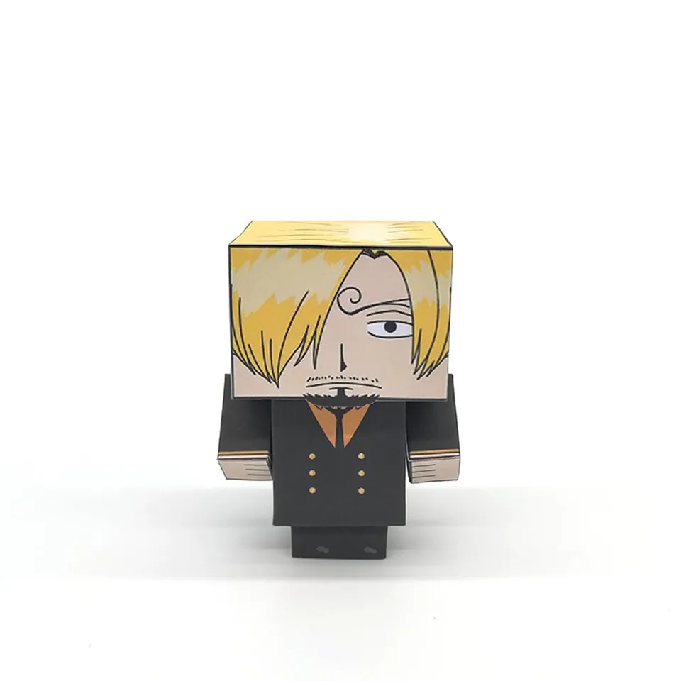 Сдельная складывающаяся мини-модель Sanji, милая 3D бумажная модель, Рисунок Аниме, сделай сам, Cubee, игрушки для детей и взрослых, MG-016