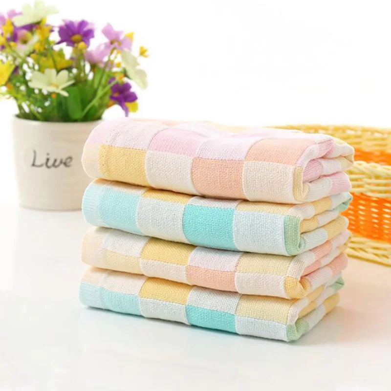 Детское полотенце для новорожденных мягкое полотенце для лица, банные полотенца для маленьких девочек, квадратный шарф с принтом, Товары для новорожденных YJM006