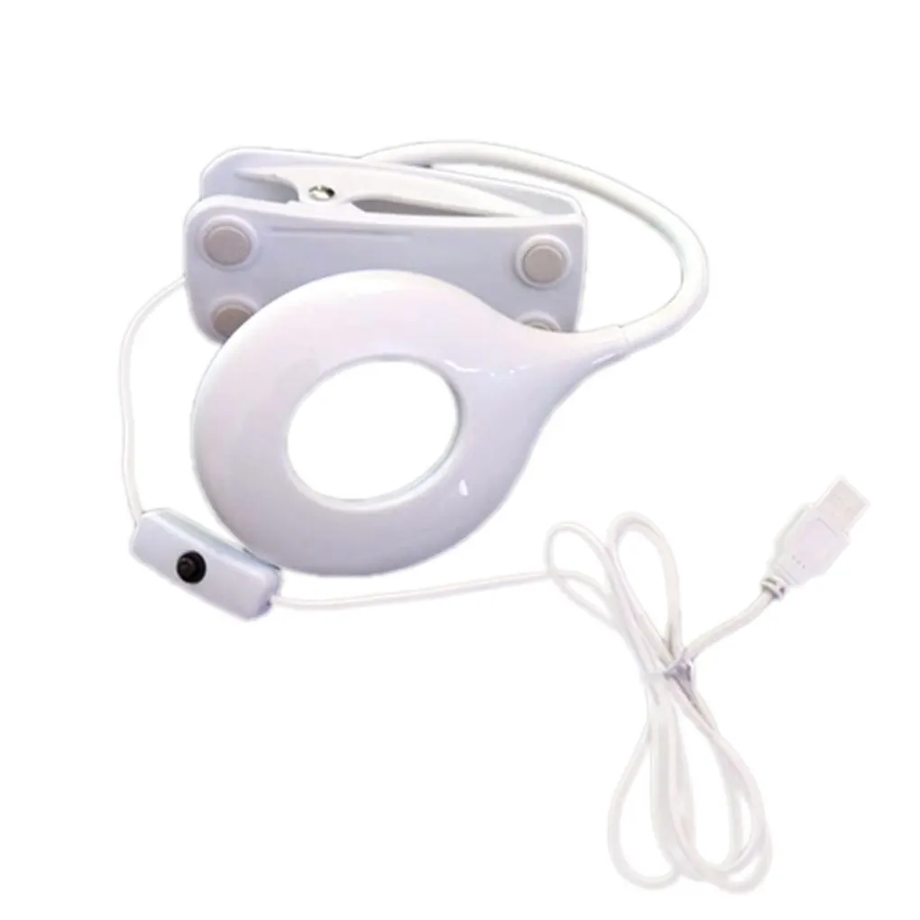 LED Desk Nail Art Lamp Lip Eyebrow Tattoo Body Art Permanent Makeup USB Clip Light Reading Book Lamp