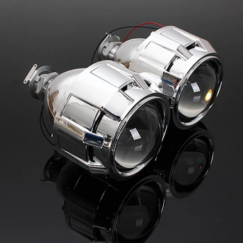 

2.5" Auto Car RHD Mini Bi Xenon HID Projector Retrofit Headlight Lens Auto Angle Eyes Fit H1 H4 H7 Kit