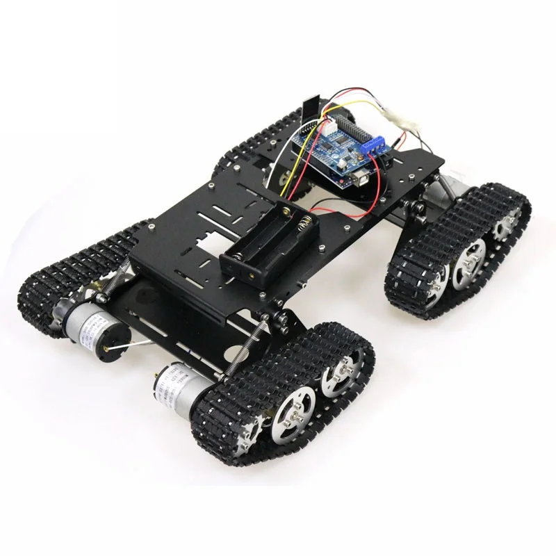 WiFi/Bluetooth/PS2 управление RC 4wd Робот Танк шасси комплект демпфирования и гибкие