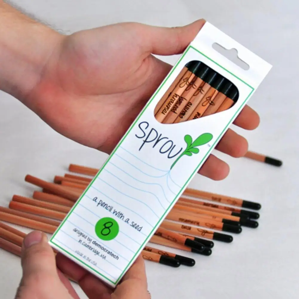 

Office Desk Accessories 8PCS Idea Germination Pencil Set To Grow Pencil Sprouted Pencil Mini DIY Desktop Potted Plant