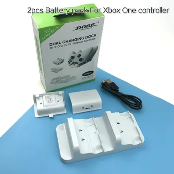 

2pcs Rechargeable Battery Pack+USB Charging Cable For Xbox One Wireless Game Controllers Replacement Batteries