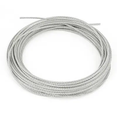 

Grinding Machine 7x7 3mm Dia Stainless Steel Flexible Wire Rope 32.8Ft