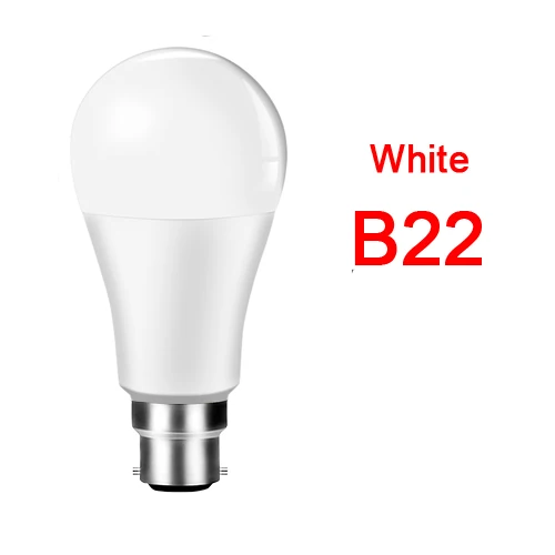 15 Вт умная лампа B22 E27 Wifi светодиодный светильник 85-265 в приложение для умного дома Wifi дистанционное управление Wake up настольная лампа Alexa Google Assistant - Испускаемый цвет: B22 15W White