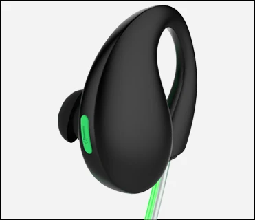 Абсолютно новые спортивные Bluetooth шумоподавления наушники стерео наушники капельки с микрофоном в ухо светодиодный Блестящий водонепроницаемый IP66 беспроводные наушники