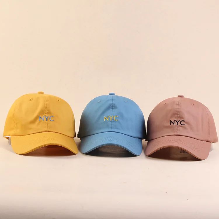 

NYC Lettered Embroidered Baseball Cap Spring And Summer Outdoor Casual Brim Hat Youth Couples Students Sun-resistant Topee Men's