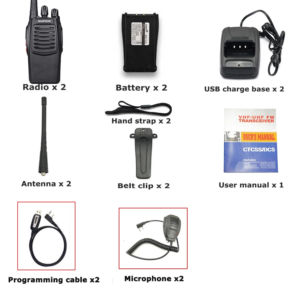 add 2cable 2mic BaoFeng BF-C1 иди и болтай Walkie Talkie “иди и UHF400-470MHz 16-канальный видеорегистратор портативная приёмопередаточная радиоустановка трансивер радиостанции - Цвет: add 2cable 2mic