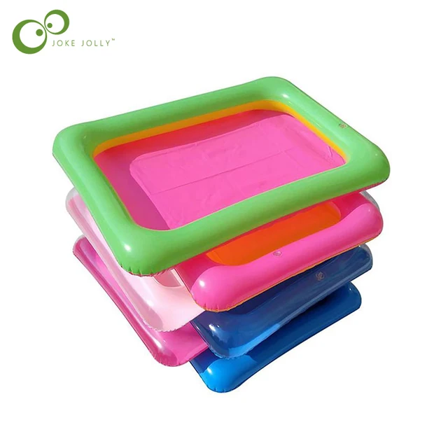 1pcs Pvc inflatable sand table fishing toy mini inflatable pool air cushion inflatable tray Party Children's Day Gift Decoration 1