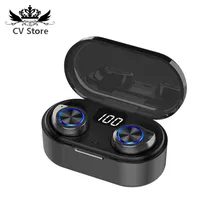 TWS Wireless Earbuds 5.0 Digital Display Charging Wireless Stereo Earphone Sports Headphones TW80