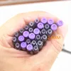 10pcs Disposable Dia 2.6mm Fountain Pen Ink Cartridge Refills /Bag Set Blue/Black/Purple School Office Stationery Supplies 6