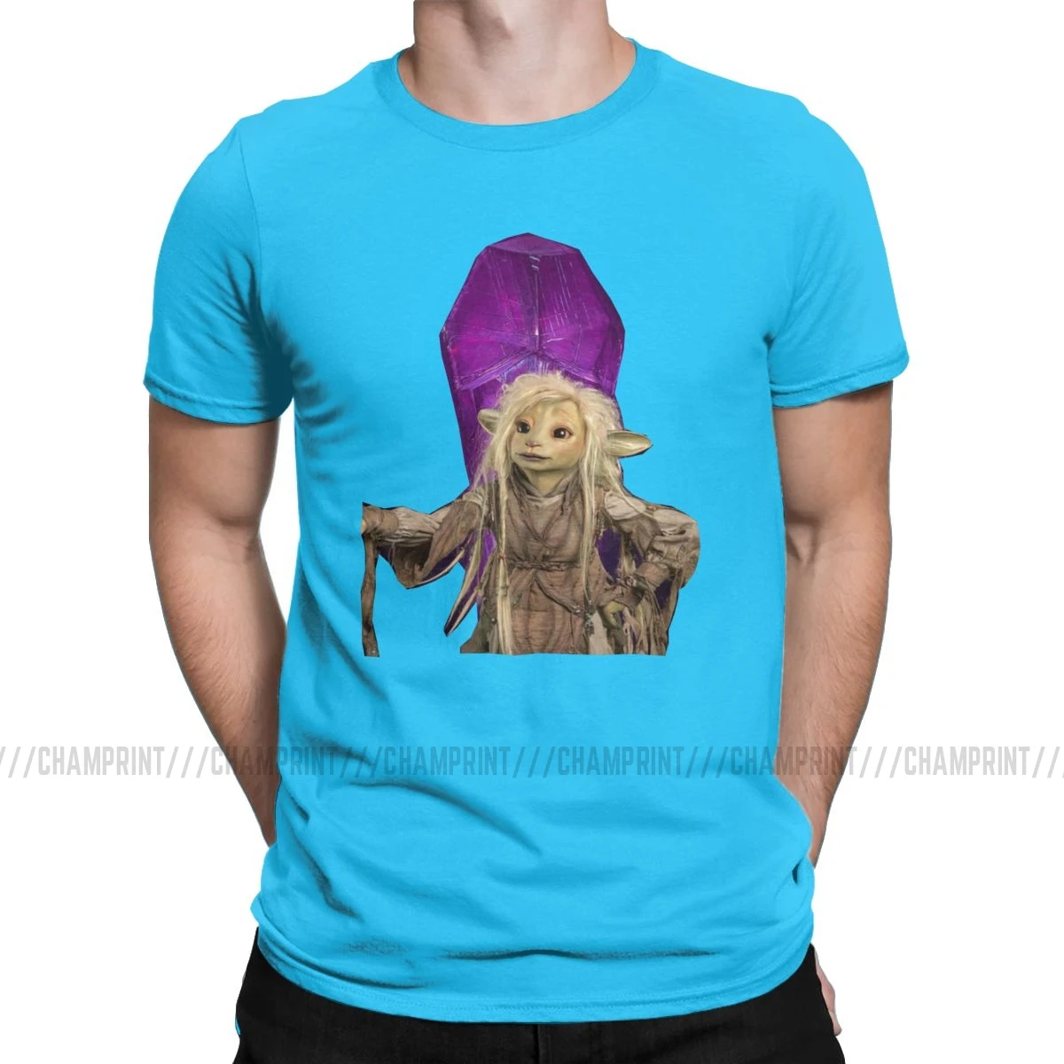 Deet The Dark Crystal, мужские футболки, фэнтези фильм, Винтажная футболка, короткий рукав, Круглый ворот, футболка, хлопок, размера плюс, одежда - Цвет: Королевский синий