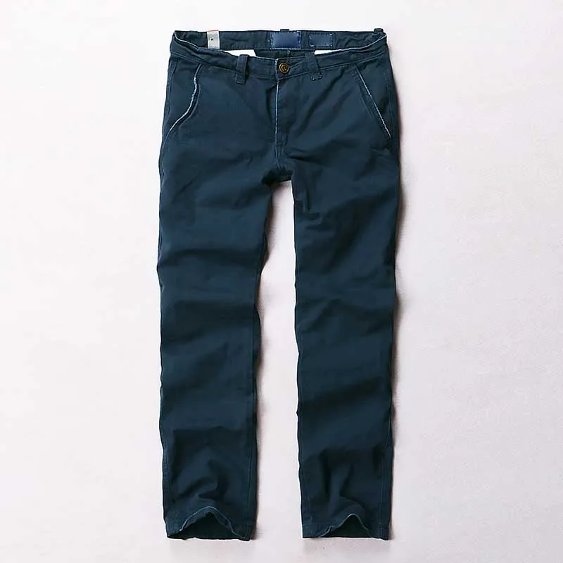 Navy Blue Модные камуфляжные мужские брюки повседневные хлопковые стиль милитари брюки трендовые джоггеры брюки мужская одежда - Цвет: Navy Blue