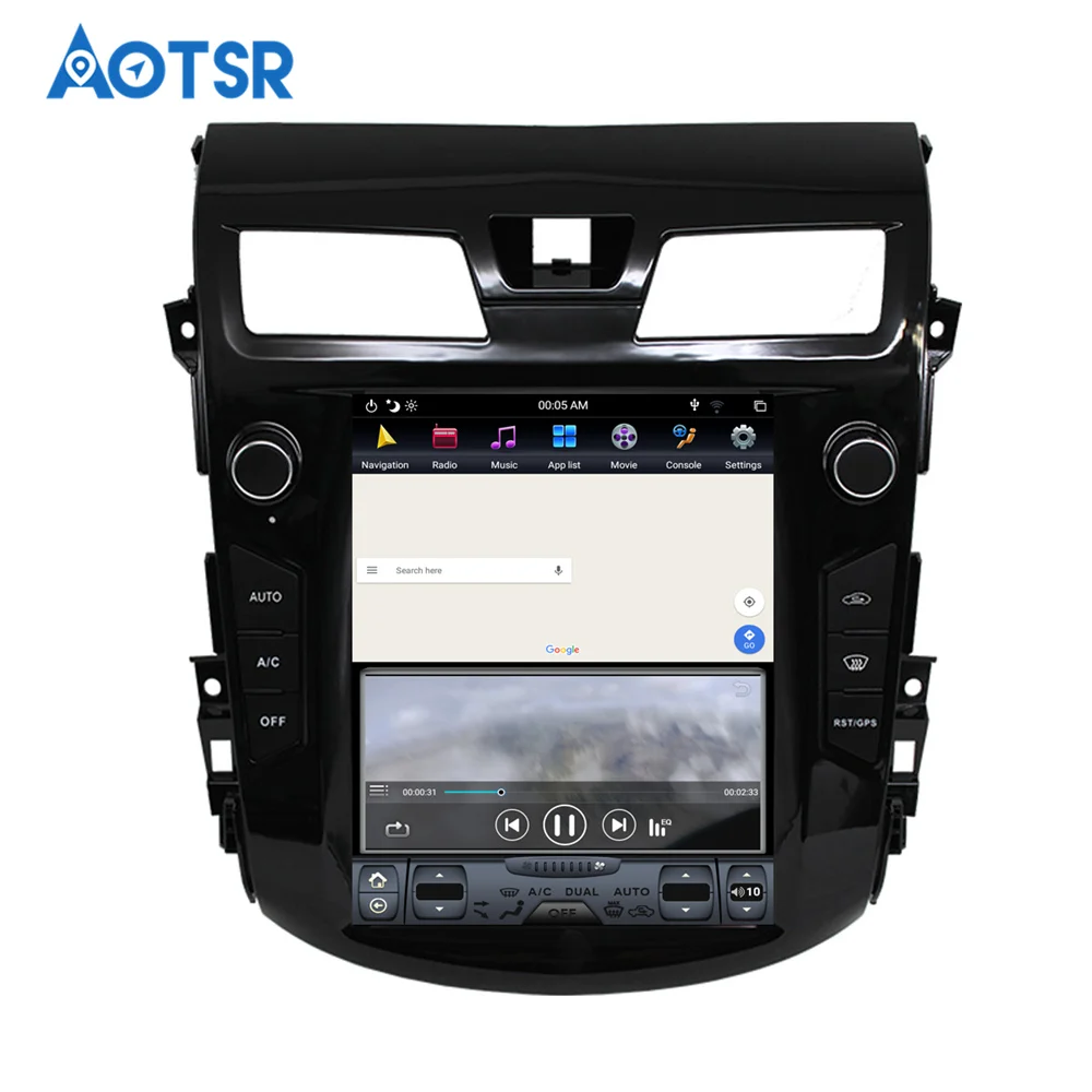 Tesla style px6 Android 8,1 4+ 64G автомобильный DVD плеер gps навигация для NISSAN TEANA 2013+ мультимедийный радио рекордер стереонаушники