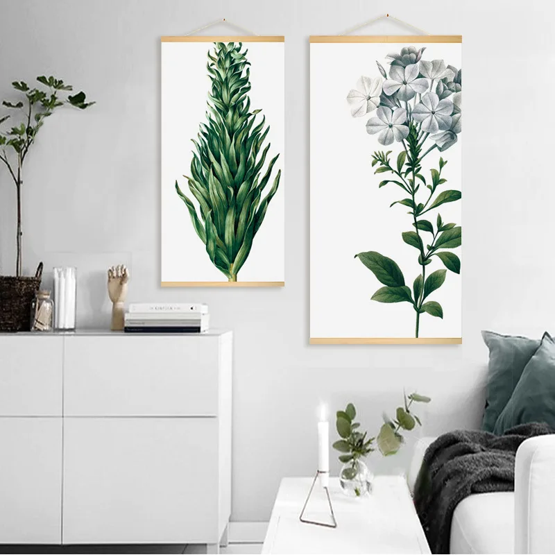 

Style Plant Three-piece Painting Living Room Restaurant Entrance Bedroom Wall Decorative Painting Scandinavian Minimalist Painti