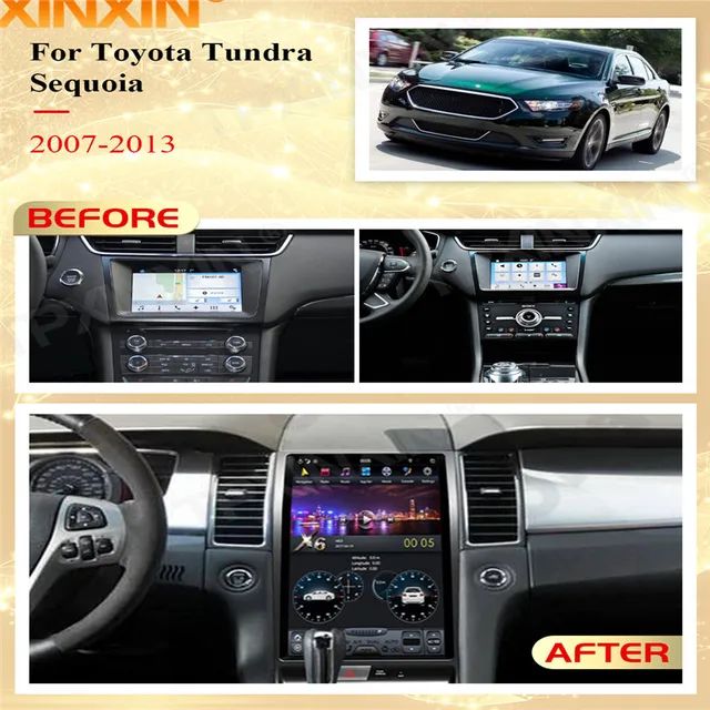 Carplay 2 Din Android 9 Tesla Screen Multimedia Stereo For Ford Taurus 2012 2013 2014 2015 Auto GPS Navi Video Player Head Unit