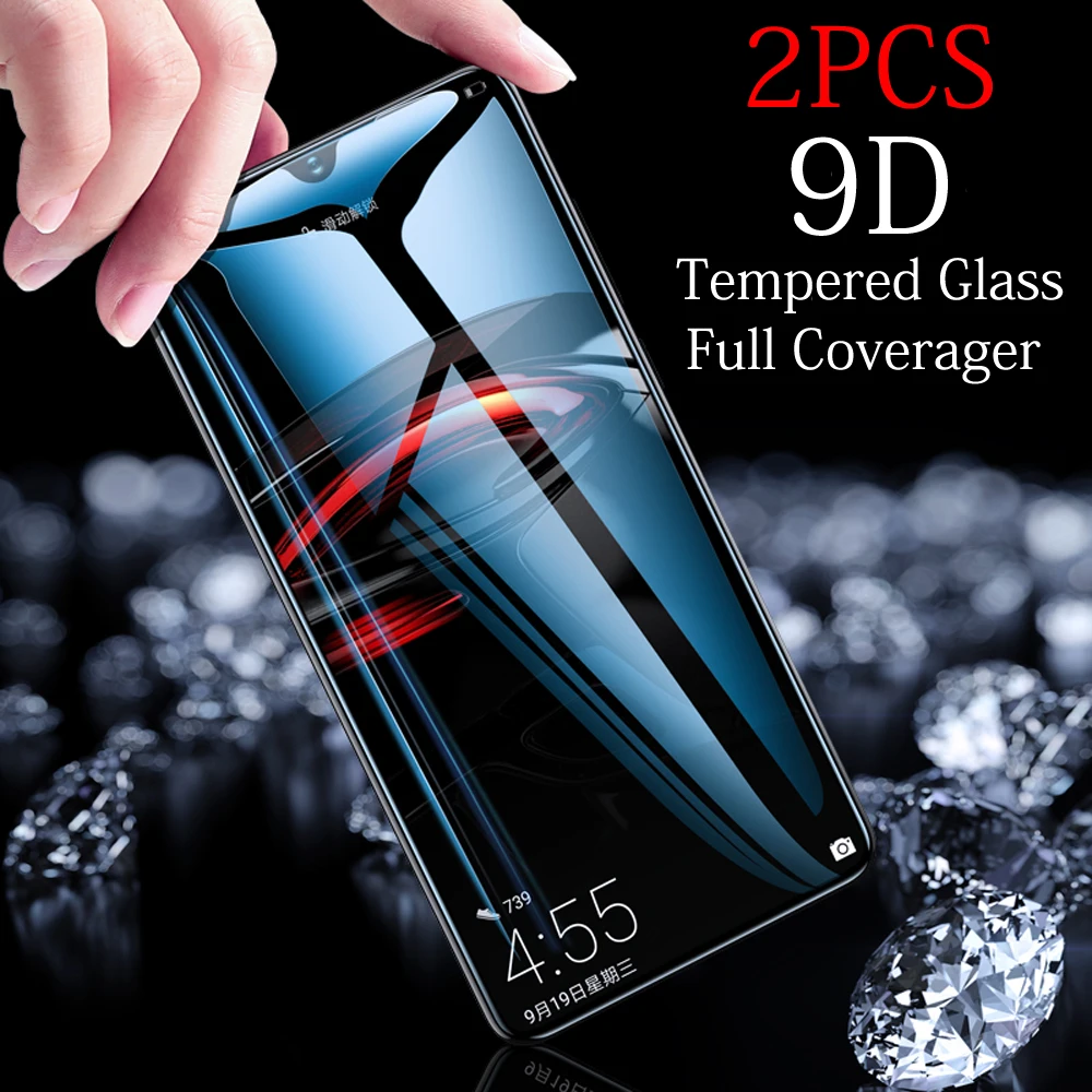 Изогнутое твердое закаленное стекло 9D для Huawei P30 Pro Защитная пленка смартфона P20
