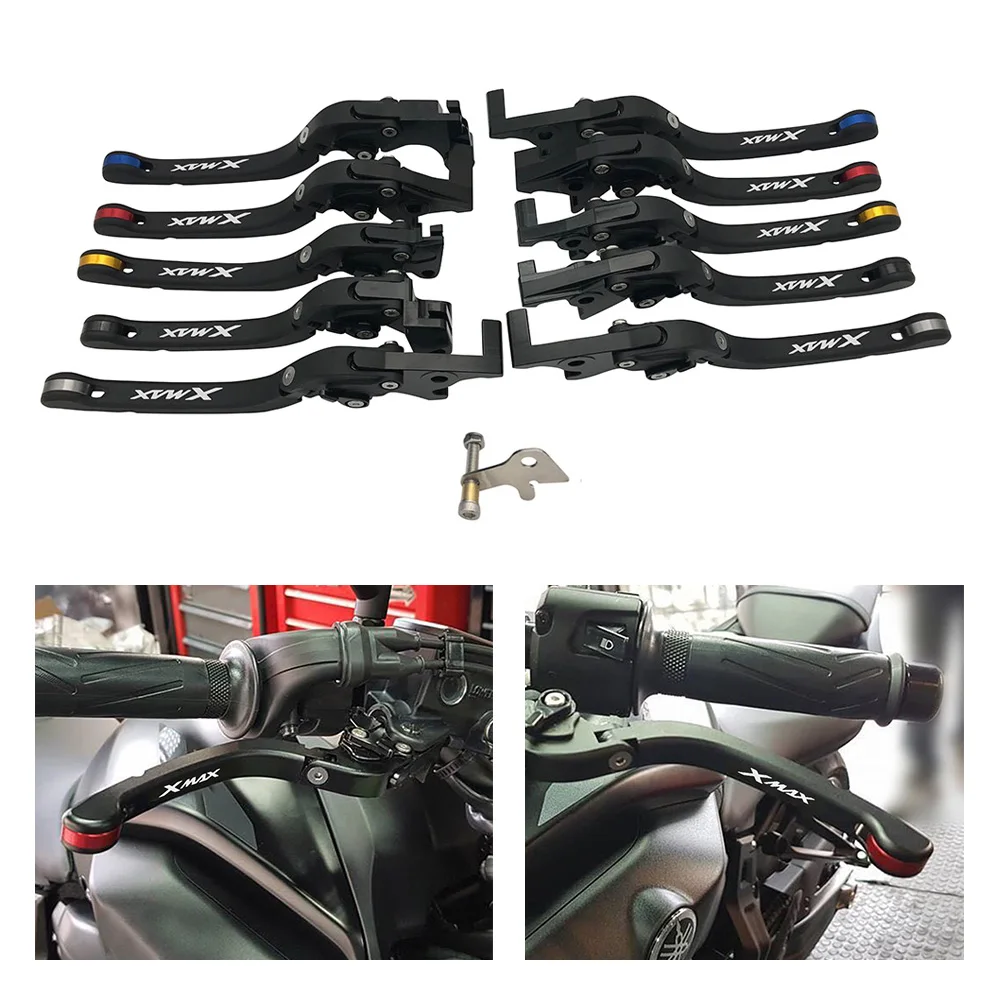 Новый складной тормозной клатч SEMSPEED CNC XMAX logo для мотоцикла рычаги парковки ручки