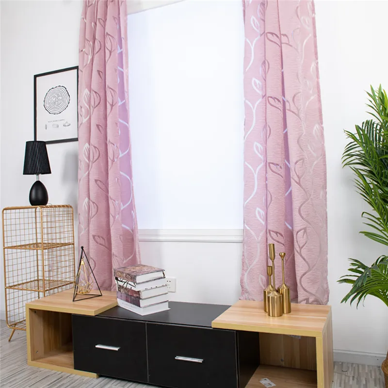 Trees Sheer Curtain Tulle Window Treatment Voile Drape Valance Fabric curtains for bedroom rideaux pour le salon  #4O09 (33)