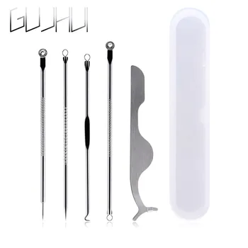 

4 Pcs Acne Blackhead Cleaning Needle Extraction Blackhead Cleaning Cleaning Extractor Remover Stainless Acne Needles Tweezers
