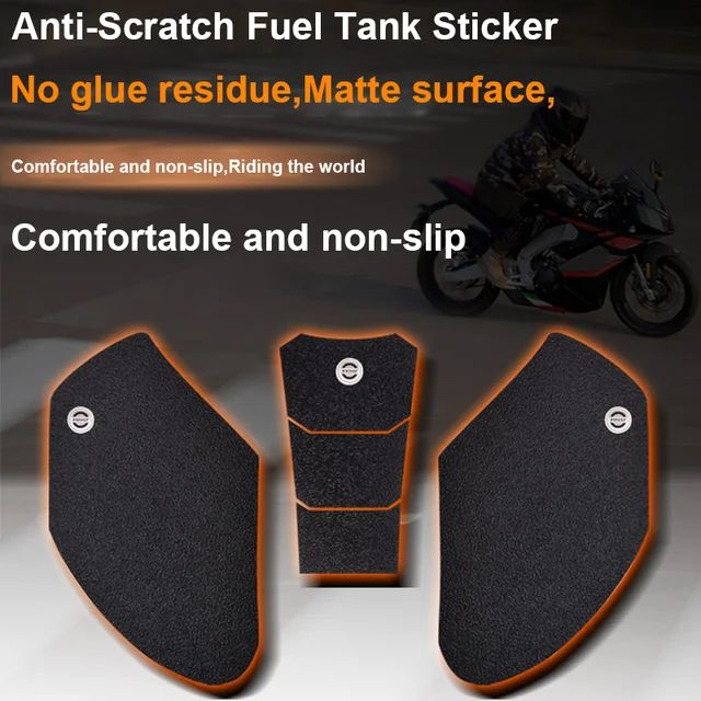 Tank Pad E Motorcycle Tank Traction Pad Anti Slip Sticker