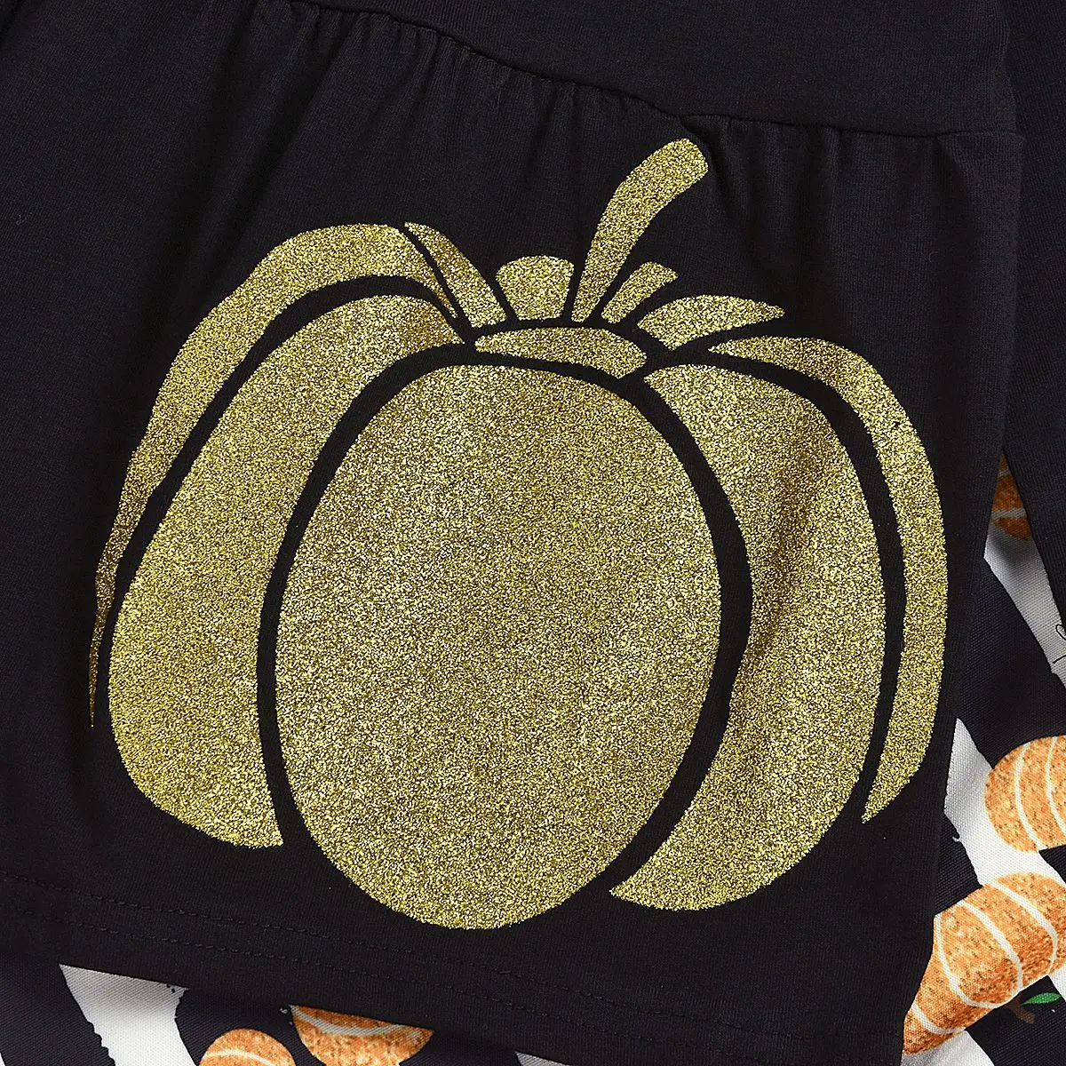 Thanksgiving Toddler Girls Outfits Pumpkin Dress Stripe Pants Children's Clothing Halloween Costume Kids Baby Girls Clothes Set