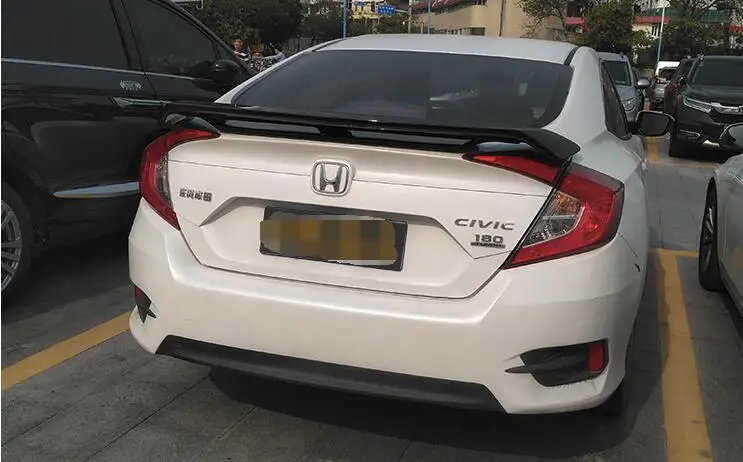 Для Honda Civic спойлер- MLBK Высококачественный ABS Материал заднее крыло автомобиля праймер цвет задний спойлер для Honda Civic спойлер