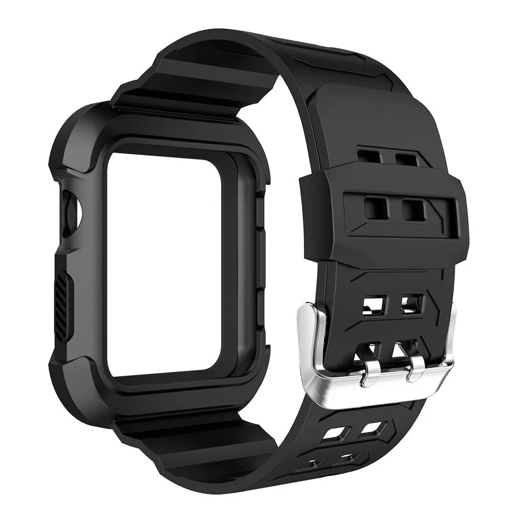 Прочный Защитный чехол для наручных часов Apple Watch 38 мм, 42 мм, мягкий ремешок для TPU с крышкой чехол для наручных часов iWatch серии 3/2/1