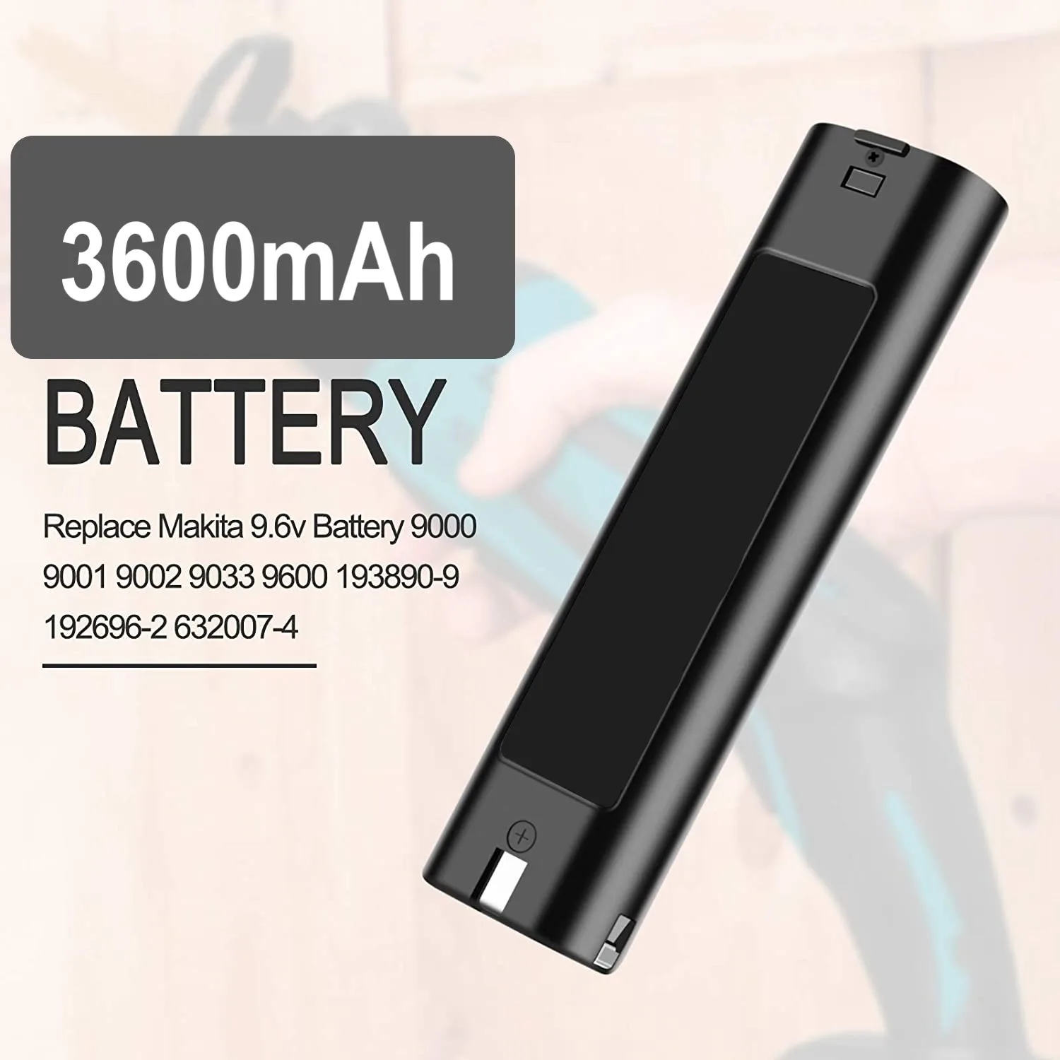 大人気 マキタ 9.6V バッテリー 互換3600mAh Makita 9100 9120 9122