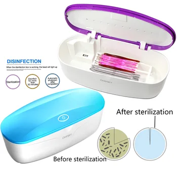 

Portable Sterilizer For Manicure Instruments Disinfection Esterilizador Manicure UV LED Nail Tools Nail Tweezers Disinfector Box