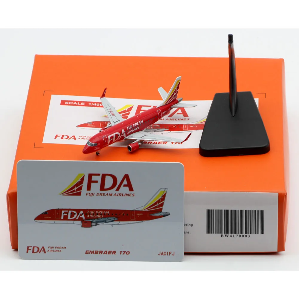 

1:400 Alloy Collectible Plane JC Wings EW4170003 FDA Fuji Dream Airlines Embraer 170-100STD Diecast Aircraft Jet Model JA01FJ