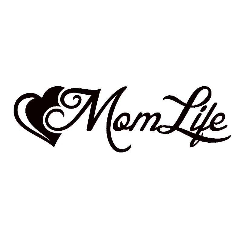 

16*4,9 см Виниловая наклейка с надписью «Mom Life», наклейка для бампера, новинка дрейф JDM, Виниловая наклейка