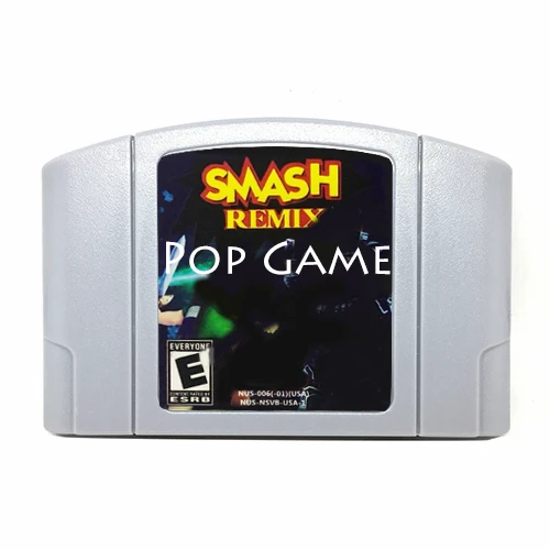 Новое поступление консоль для видеоигр Smash Remix на английском языке 64 бит NTSC |