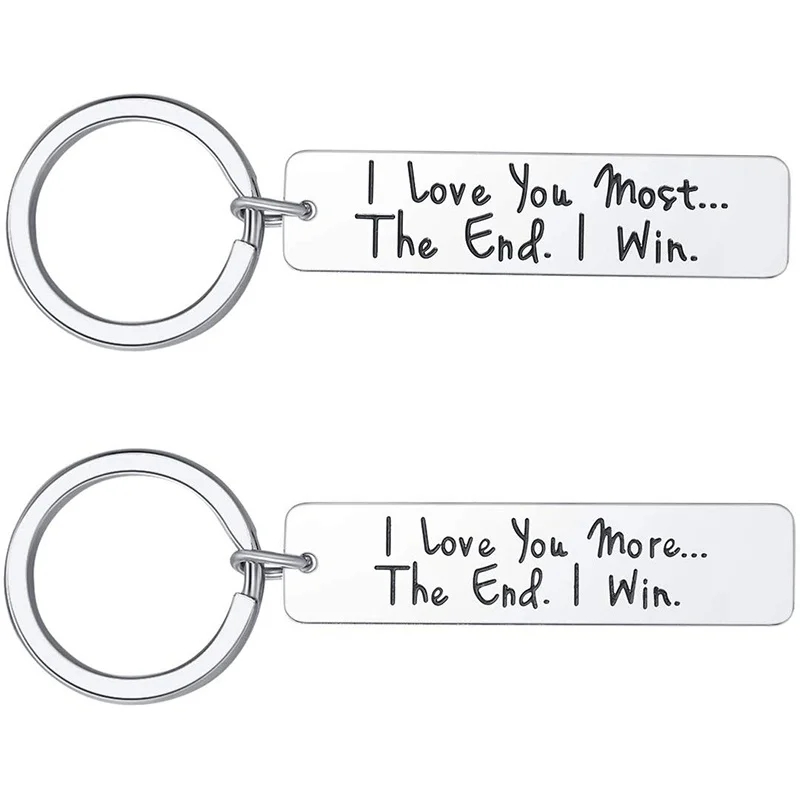 Пользовательские брелок с гравировкой из нержавеющей стали брелки DIY подарок для