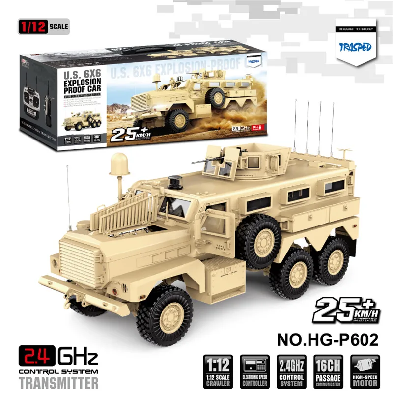 HG P602 RC автомобильный 1:12 2 4G 6WD 16CH радиоуправляемая модель автомобиля