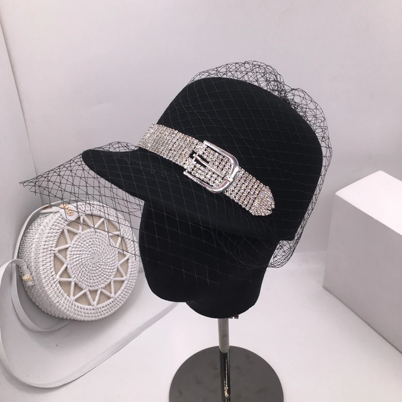 Женская кепка ins tidal осень/зима 2019 Шерстяная бейсболка светская Кепка van beret
