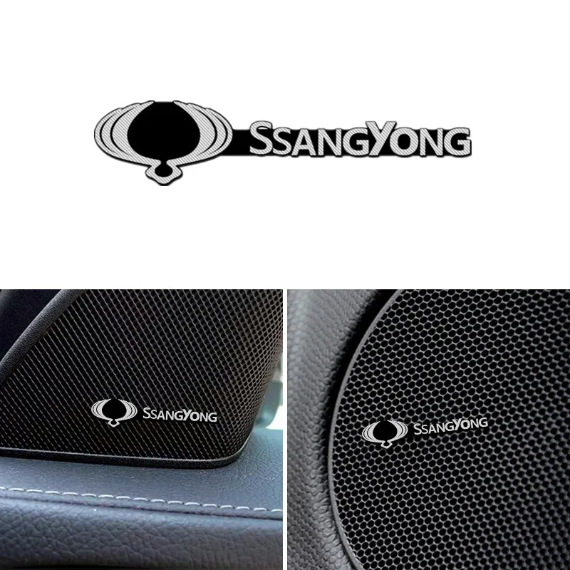 4 шт. наклейки на автомобильные эмблемы Ssangyong kyron Rexton korando Actyon Sports Tivoli Rodius |
