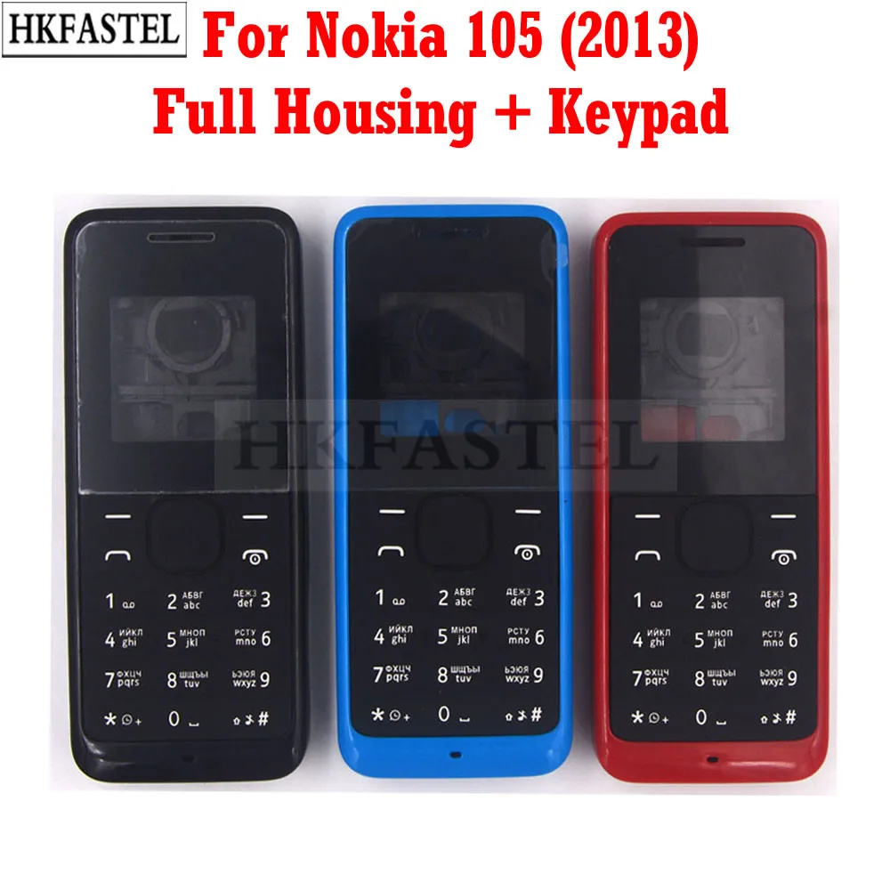 Hkfatel высококачественный корпус новый для Nokia 105 2013 полный мобильный телефон чехол