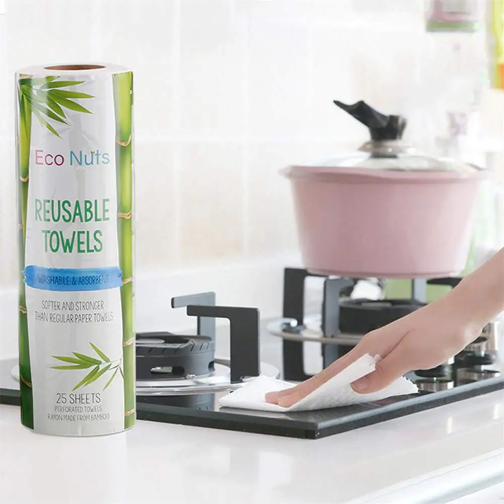 Reusable Paper TowelBamboo Eco Kitchen RollHeavy duty & MultipurposeStr 