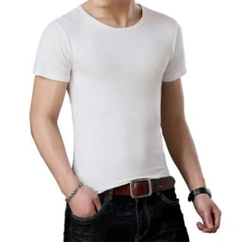 New Men Summer T shirt round neck Solid color black white short sleeve T-shirt trend casual young shirt bottoming shirt New Men Summer T shirt round neck Solid color black white short sleeve T-shirt trend casual young shirt bottoming shirt