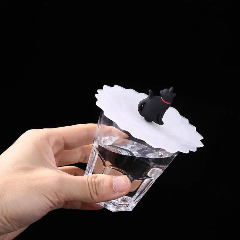 Silicone Cup Cover Transparent Cherry Shape Heat-resistant Dustproof Reuse