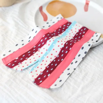 

new ins girl Student lovely Socks summer dot thin flower Socks