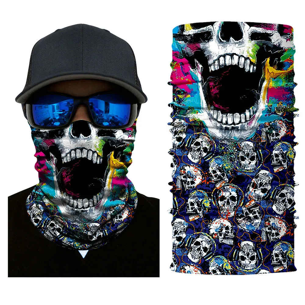 Маска для лица Horror Ghost Durag Masque мотоциклетный головной платок теплая маска с