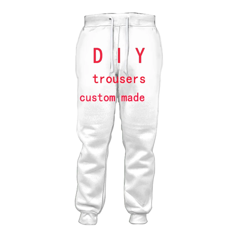 

HX 3D Print DIY Personalized Design Trousers Men Women Own Image/Photo/Star/Singer/Anime Harajuku Trousers Casual Style A7