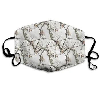 

White Tree Camo print Dustproof and windproof mask, washable and reusable, suitable for outdoor sports