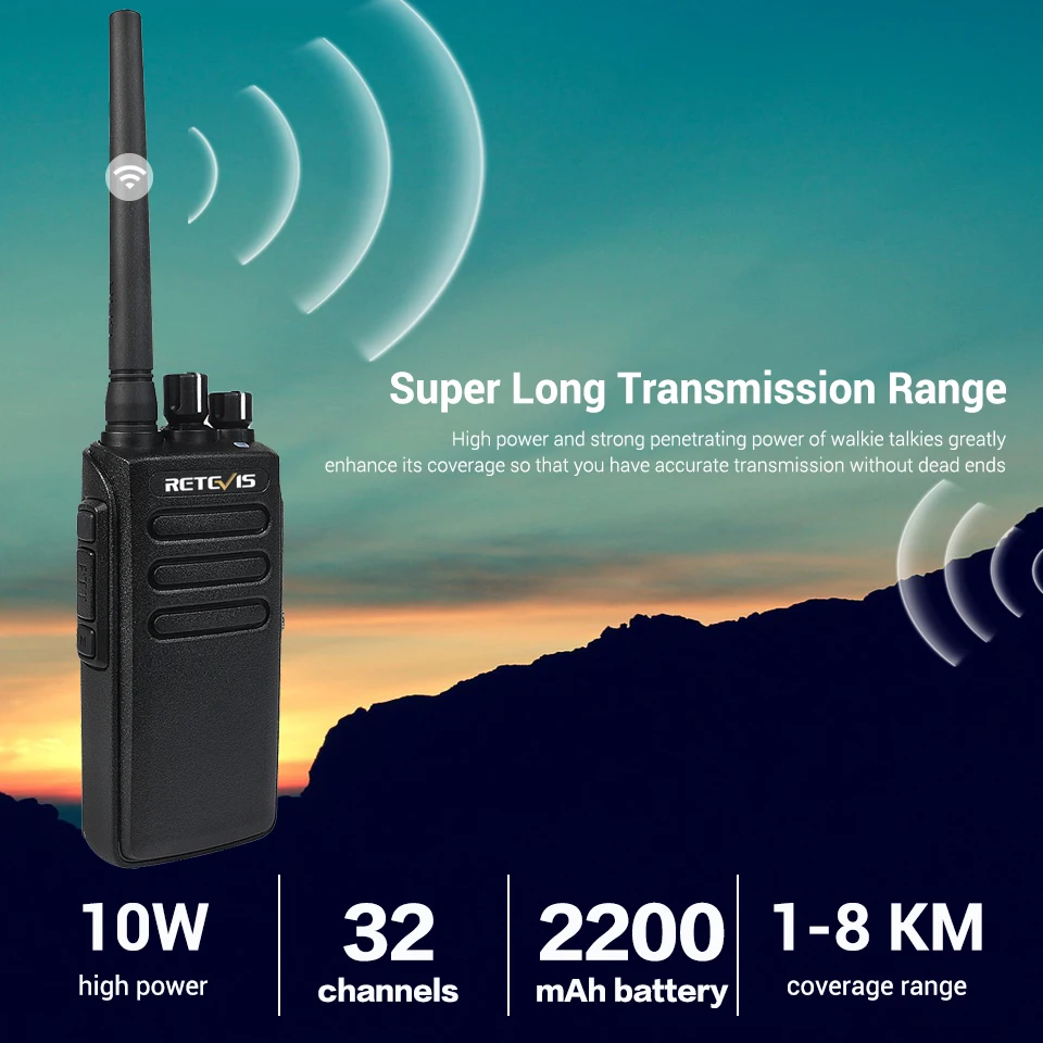 2 шт. DMR радио Retevis RT81 высокое Мощность цифровой иди и болтай Walkie Talkie “иди и Водонепроницаемый IP67 UHF VOX двухстороннее радио Амадор Ham радио приемопередатчик