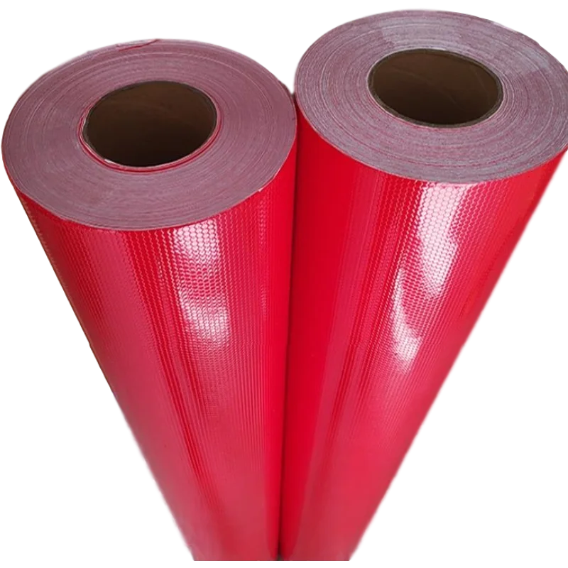 Bande adhésive réfléchissante en PVC avec finition rouge 5 cm VidaXL 153120  - Habitium®