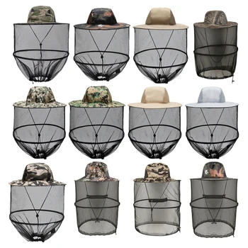 

Variety Style Folding Beekeeping Anti Mosquito Bug Bee Insect Mesh Hat Beekeeper Face Visiere Protection Veil Mask Mesh Net Cap