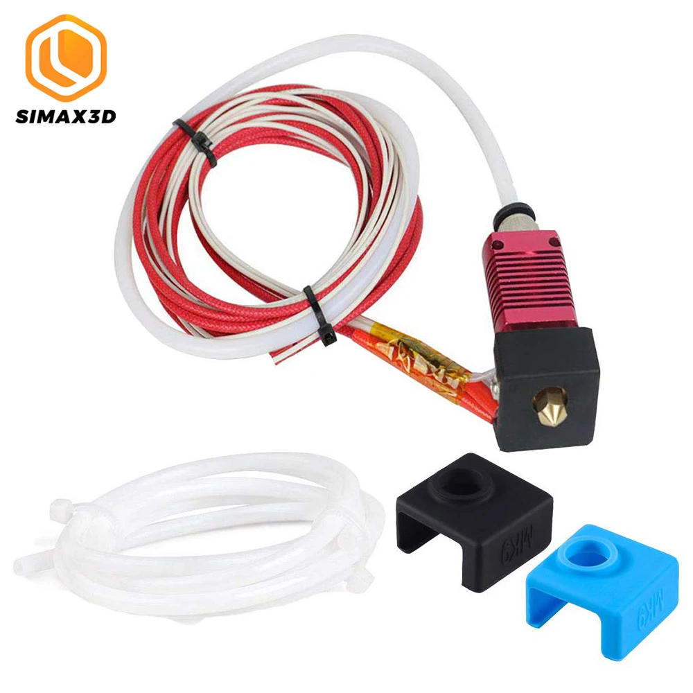 

SIMAX3D Ender 3 Assembled Extruder Hotend with Bowden PTFE Tubing with 2pcs Silicone Cover+1pc Extra Tube for Creality Series