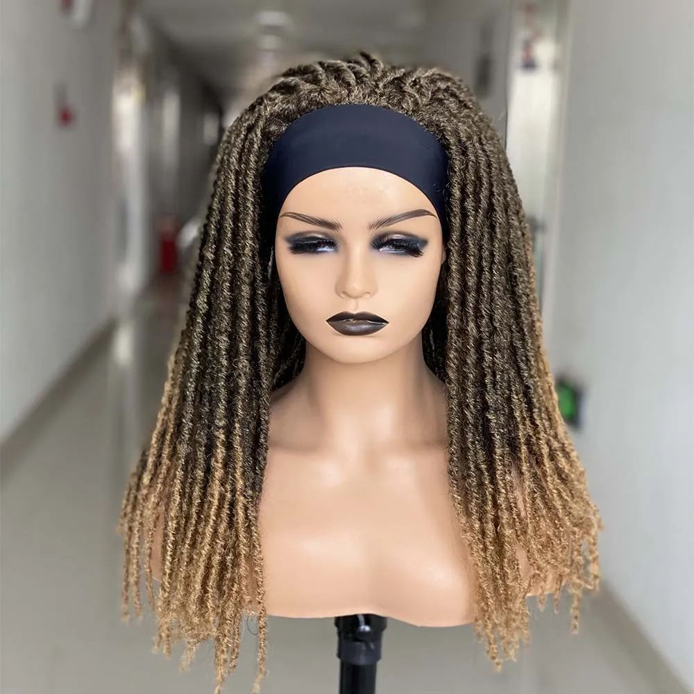 

Cosplay Headband Dreadlock Synthetic soft faux locs Wigs Braiding Crochet Twist Hair Wigs For Black Women/Men